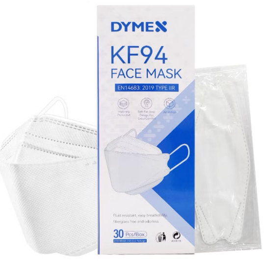 K94 FACE MASK EARLOOP (WHITE)